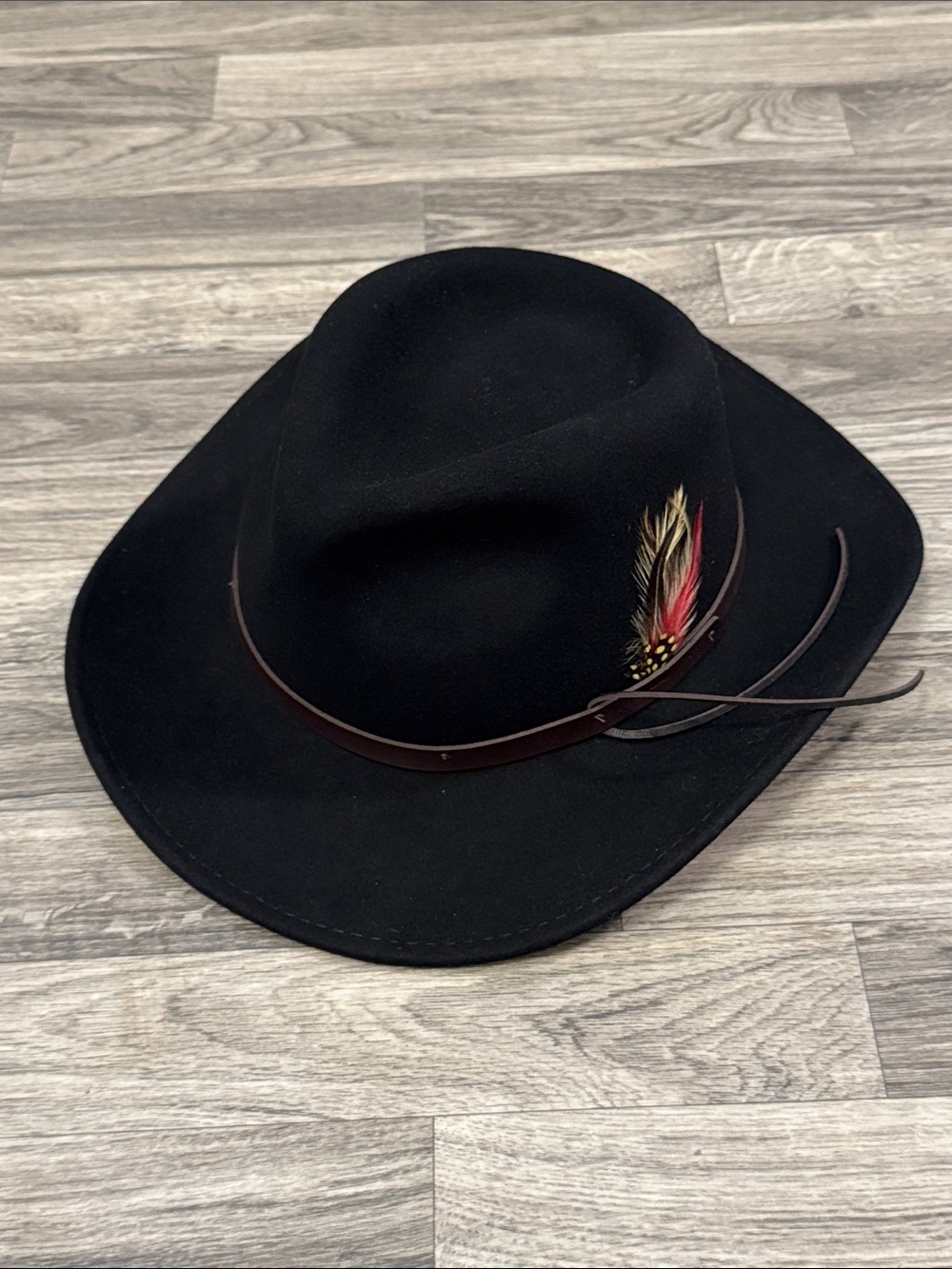 Scala Classico Four Seasons Felt Dorfman Pacific Outback wool hat men’s XL as is